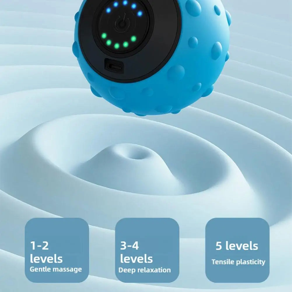 Electric Massage Ball Health Care Sport Fascia Ball Muscle Relaxation Boay Massager Fitness Yoga Exercise Vibrating Yoga Fitness